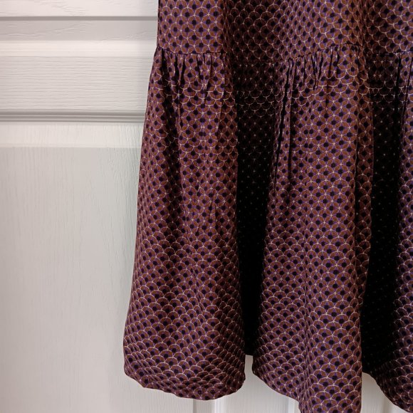 NEW Cream Women's Ultra Violet Geo CRVimma Dress - Kim Fit - Midi Dress Size 8 - Picture 10 of 16